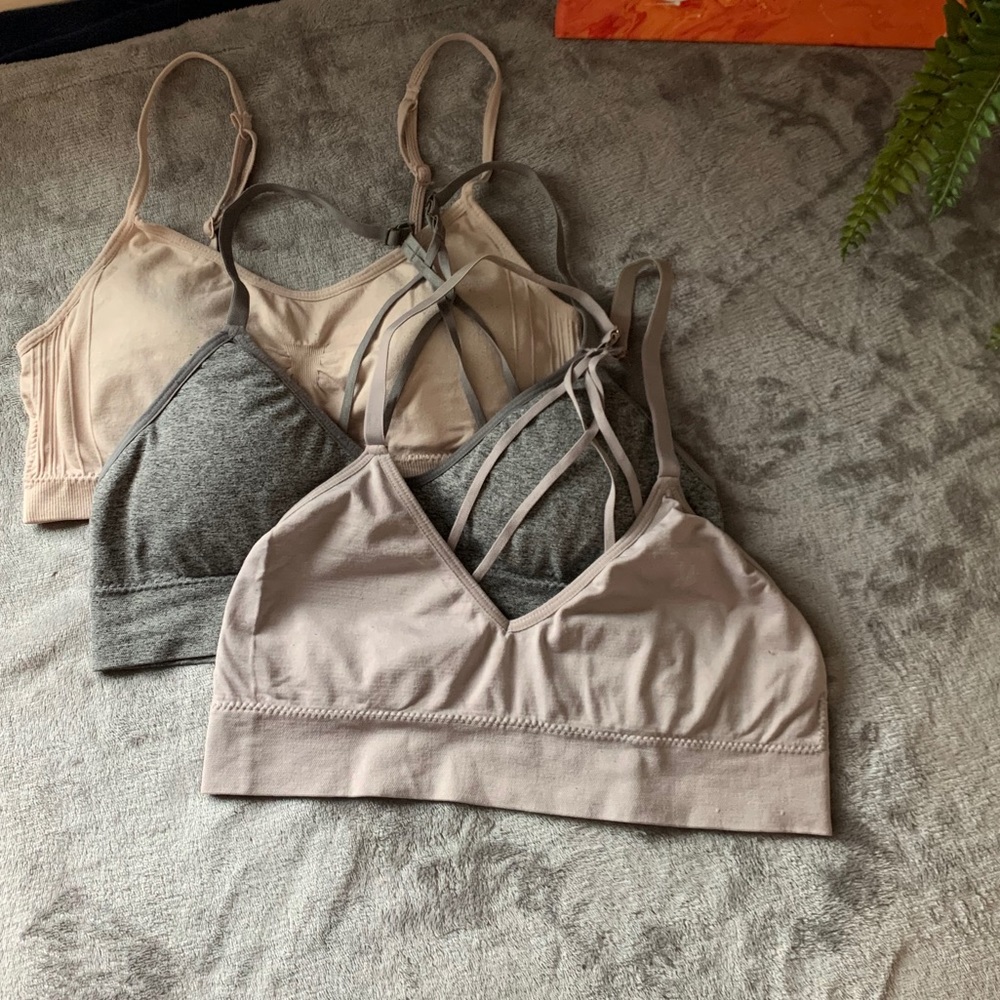 3 PACK!! Bra set neutral colors